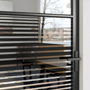 vidaXL Belső Ajtó Fekete 93 x 201.5 cm Edzett üveg és Alumínium