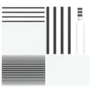 vidaXL Belső Ajtó Fekete 102.5 x 201.5 cm Edzett üveg és Alumínium