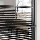 vidaXL Belső Ajtó Fekete 102.5 x 201.5 cm Edzett üveg és Alumínium