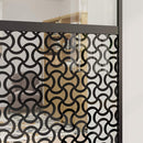 vidaXL Csúszó ajtó Fekete 90 x 205 cm Edzett üveg és Alumínium