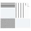 vidaXL Csúszó ajtó Fekete 102.5 x 205 cm Edzett üveg és Alumínium