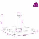 vidaXL Napernyőtalp Sötét Szürke Fa Hatás 45 x 45 x 31 cm