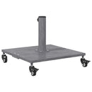 vidaXL Napernyőtalp Sötét Szürke Fa Hatás 45 x 45 x 31,5 cm