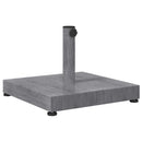 vidaXL Napernyőtalp Sötétszürke fa hatás 45 x 45 x 31,5 cm