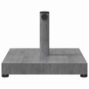 vidaXL Napernyőtalp Sötétszürke fa hatás 45 x 45 x 31,5 cm