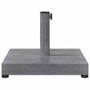 vidaXL Napernyőtalp Sötétszürke fa hatás 45 x 45 x 31,5 cm