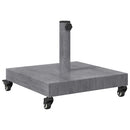 vidaXL Napernyőtalp Sötétszürke fa hatás 45 x 45 x 31,5 cm