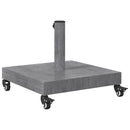 vidaXL Napernyőtalp Sötétszürke fa hatás 45 x 45 x 31,5 cm
