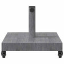 vidaXL Napernyőtalp Sötétszürke fa hatás 45 x 45 x 31,5 cm
