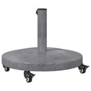 vidaXL Napernyőtalp Sötétszürke fa hatás 48 x 48 x 32 cm