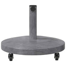 vidaXL Napernyőtalp Sötétszürke fa hatás 48 x 48 x 32 cm