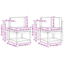 vidaXL Kültéri kanapé szett 10 db Természetes és antracit Tömör Akácfa