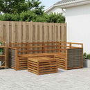 vidaXL Kültéri kanapé szett 5 pcs Természetes 59 x 59 x 37 cm