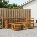 vidaXL Kültéri kanapé szett 5 pcs Természetes 59 x 59 x 37 cm