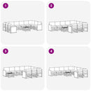 vidaXL Kültéri kanapé szett 8 db