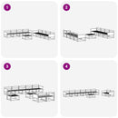 vidaXL Kültéri kanapé szett 9 pcs Természetes Tömör Akácfa