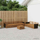 vidaXL Kültéri kanapé szett 8 pcs Természetes 79 x 79 x 37 cm