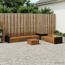 vidaXL Kültéri kanapé szett 8 pcs Természetes 79 x 79 x 37 cm