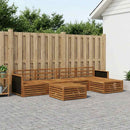 vidaXL Kültéri kanapé szett 6 pcs Természetes 79 x 79 x 37 cm