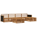 vidaXL Kültéri kanapé szett 6 pcs Természetes 79 x 79 x 37 cm