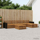 vidaXL Kültéri kanapé szett 6 pcs Természetes 79 x 79 x 37 cm