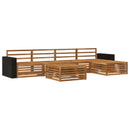 vidaXL Kültéri kanapé szett 6 pcs Természetes 79 x 79 x 37 cm