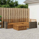 vidaXL Kültéri kanapé szett 5 pcs Természetes 79 x 79 x 37 cm