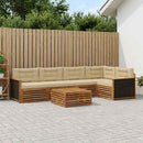 vidaXL Kültéri kanapé szett 6 pcs Természetes és bézs 79 x 79 x 37 cm