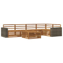 vidaXL Kültéri kanapé szett 6 pcs Természetes 79 x 79 x 37 cm
