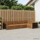 vidaXL Kültéri kanapé szett 6 pcs Természetes 406 x 168,5 x 73 cm
