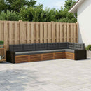 vidaXL Kültéri kanapé szett 6 pcs Természetes és antracit