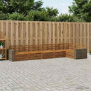 vidaXL Kültéri kanapé szett 6 pcs Természetes 402 x 172,5 x 73 cm