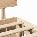 vidaXL Ágykeret fejtámlával fiókkal Barna 180 x 200 cm Tömör fenyőfa