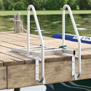vidaXL 3 lépcsős stéglétra Ezüst 58 x 77 x 144 cm Alumínium