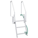 vidaXL 3 lépcsős stéglétra Ezüst 58 x 77 x 144 cm Alumínium