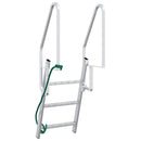 vidaXL 3 lépcsős stéglétra Ezüst 58 x 77 x 144 cm Alumínium