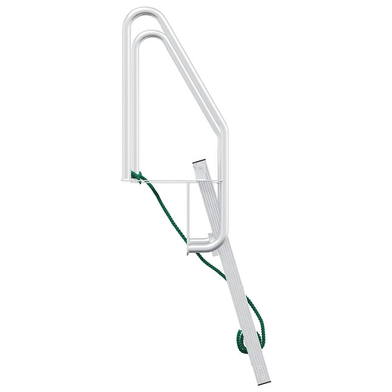 vidaXL Dokkoló Létra 3-Lépéses Ezüst 58 x 77 x 144 cm Alumínium