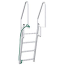 vidaXL 4 lépcsős stég létra Ezüst 58 x 77 x 166 cm Alumínium