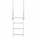vidaXL 4 lépcsős stég létra Ezüst 58 x 77 x 166 cm Alumínium