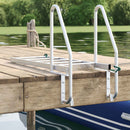 vidaXL 5 lépcsős stég létra Ezüst 58 x 77 x 191 cm Alumínium