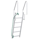 vidaXL 5 lépcsős stég létra Ezüst 58 x 77 x 191 cm Alumínium