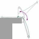 vidaXL 5 lépcsős stég létra Ezüst 58 x 77 x 191 cm Alumínium