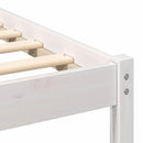 vidaXL Ágykeret fejtámlával Fehér 80 x 200 cm Tömör fenyőfa