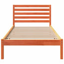 vidaXL Ágykeret fejtámlával Faggyú barna 75 x 190 cm Tömör fenyőfa