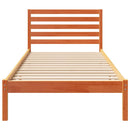 vidaXL Ágykeret fejtámlával Faggyú barna 80 x 210 cm Tömör fenyőfa