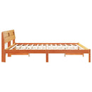 vidaXL Ágykeret fejtámlával Faggyú barna 180 x 200 cm Tömör fenyőfa