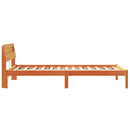 vidaXL Ágykeret fejtámlával Faggyú barna 80 x 200 cm Tömör fenyőfa