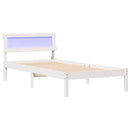 vidaXL Ágykeret fejtámlával Fehér 90 x 200 cm Tömör fenyőfa