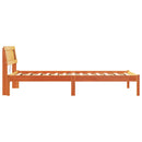 vidaXL Ágykeret fejtámlával Faggyú barna 90 x 200 cm Tömör fenyőfa
