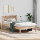vidaXL Ágykeret fejtámlával Barna 75 x 190 cm Tömör fenyőfa